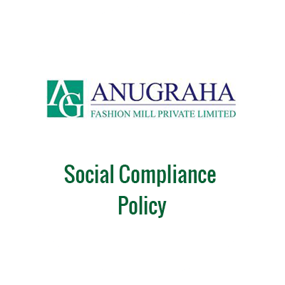 Anugraha Fashion Mill certification document