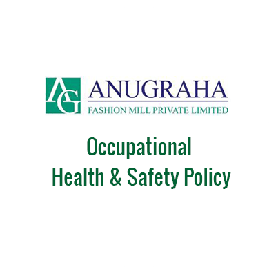 Anugraha Fashion Mill certification document