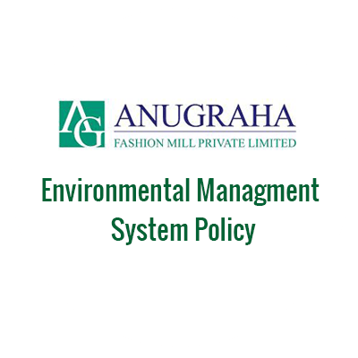 Anugraha Fashion Mill certification document