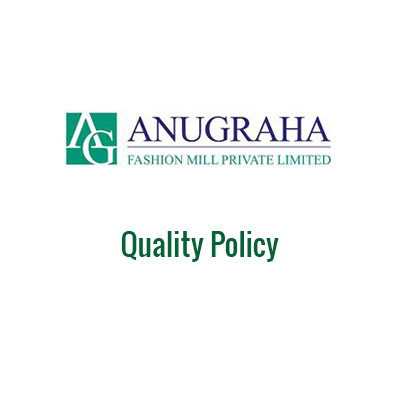 Anugraha Fashion Mill certification document